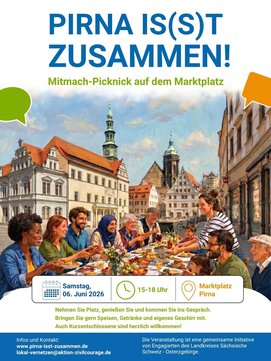 Pirna isst Flüchtlingssozialarbeit Diakonie Pirna
