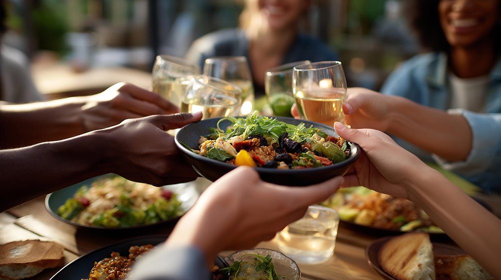 Veranstaltung Gemeinsam Essen Menschen begegnen der Flüchtlingssozialarbeit Diakonie Pirna