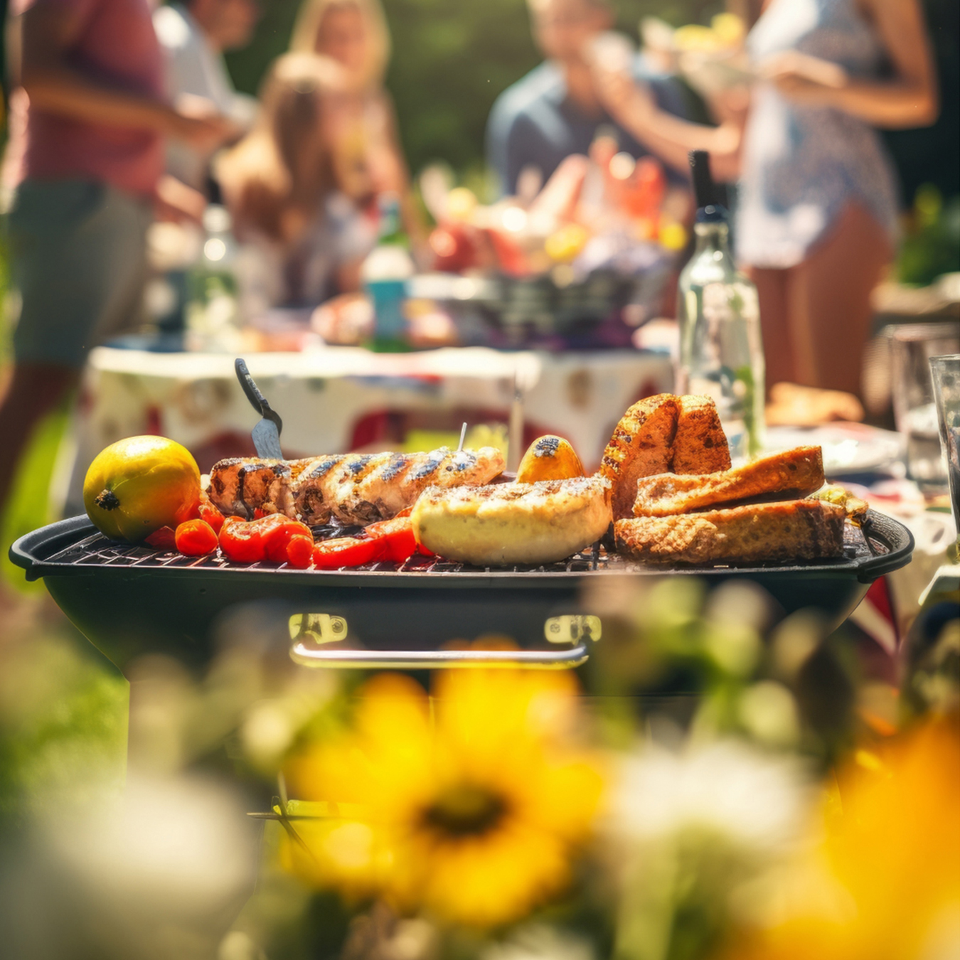 Sommergrillen Flüchtlingssozialarbeit Diakonie Pirna in Klingenberg