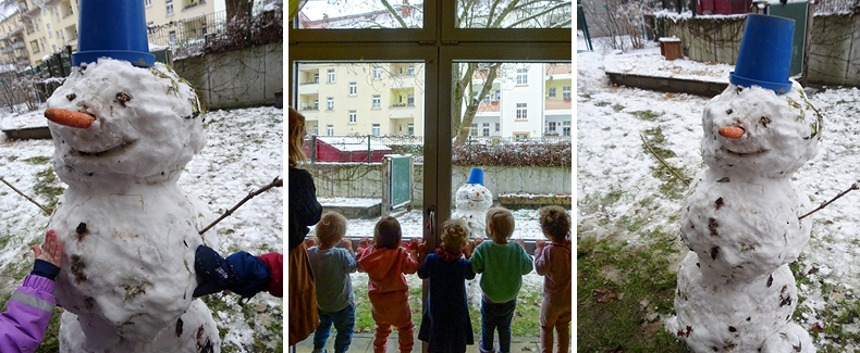 Schneetag im Evangelischen Kinderhaus der Diakonie Pirna