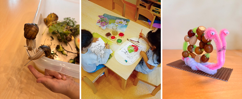 Familie Schnecke im Evangelischen Kinderhaus Pirna