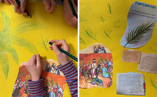 Palmsonntag im Kinder Garten Eden der Diakonie Pirna
