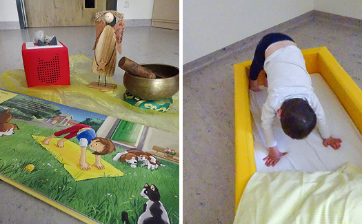 Yoga im Kinder Garten Eden Diakonie Pirna