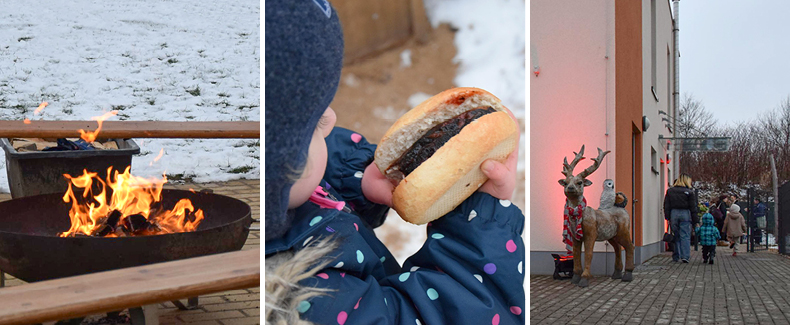 Hüttenzauber im Kinder Garten Eden der Diakonie Pirna