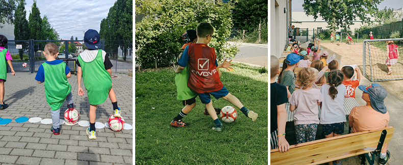 Fußballwoche in der Kita Limonadenbaum Diakonie Pirna