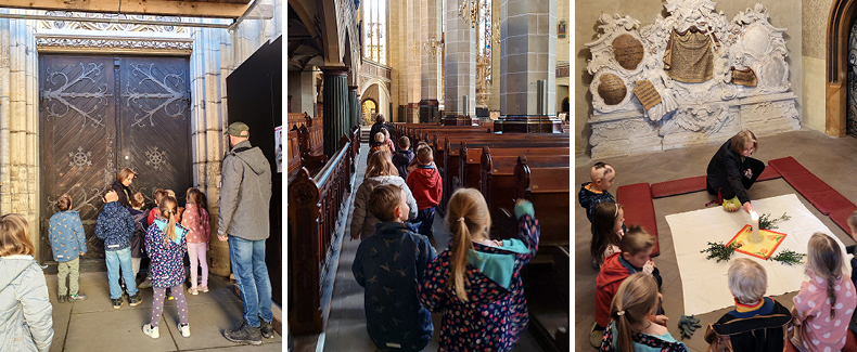 Osterführung Marienkirche Kita Limonadenbaum Diakonie Pirna