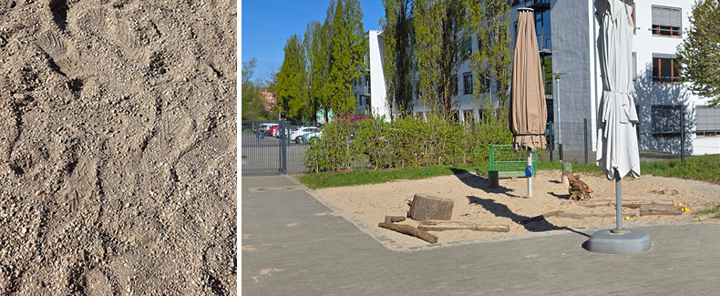 Sand Selbstabholer-Aktion in der Kita Limonadenbaum Diakonie Pirna