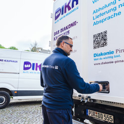 Diakonie-Kaufhaus Warenauslieferung